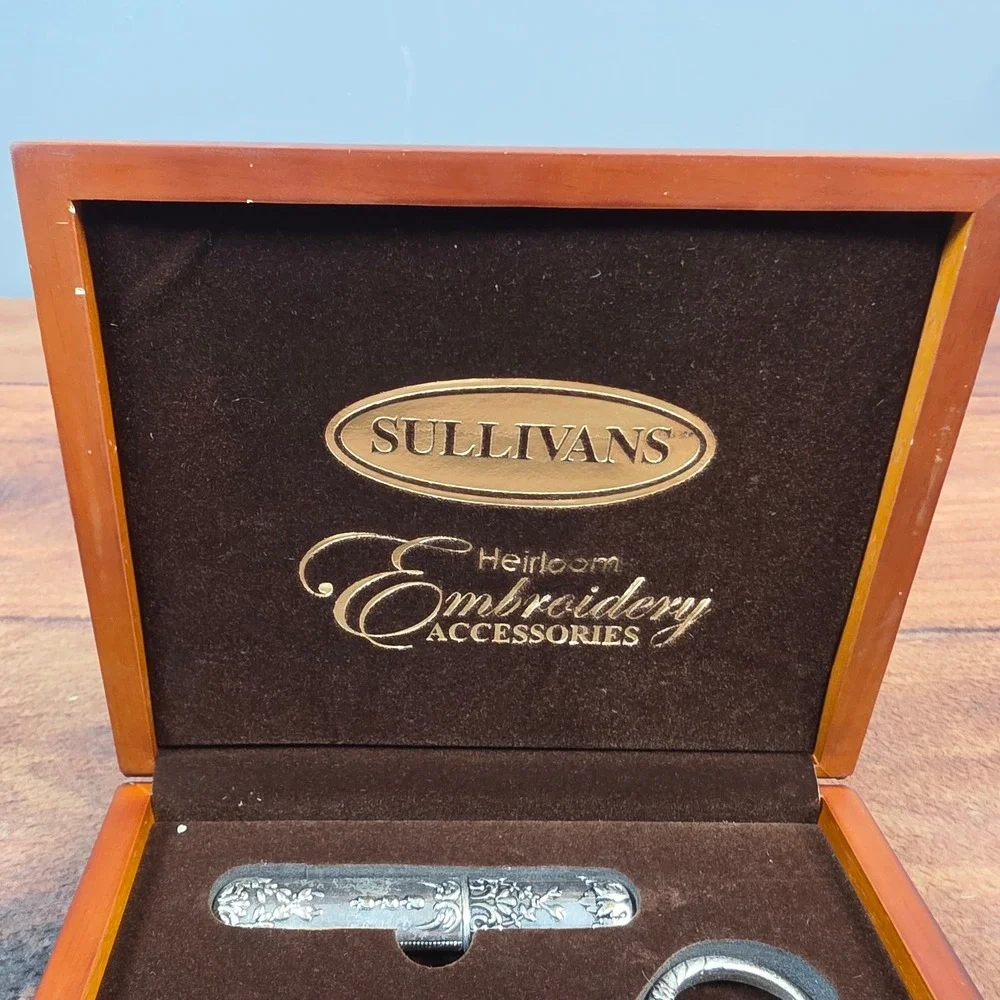 Sullivans Embroidery Accessory Set Adult OS Silver Excellent Heirloom 4-Piece